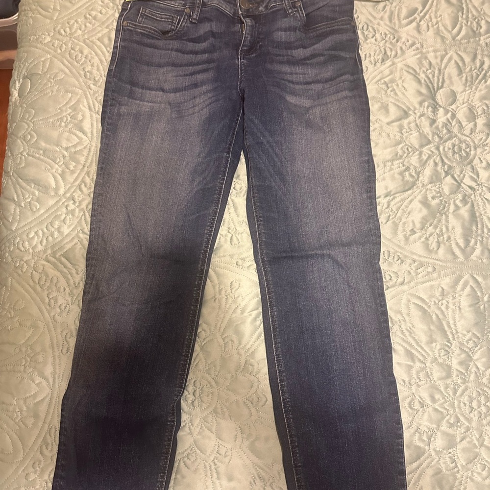 Kut from the Kloth Dark Wash Straight Leg Jeans bin4